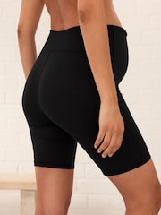 Black Maternity Sports Cycle Shorts - Image 4 of 9