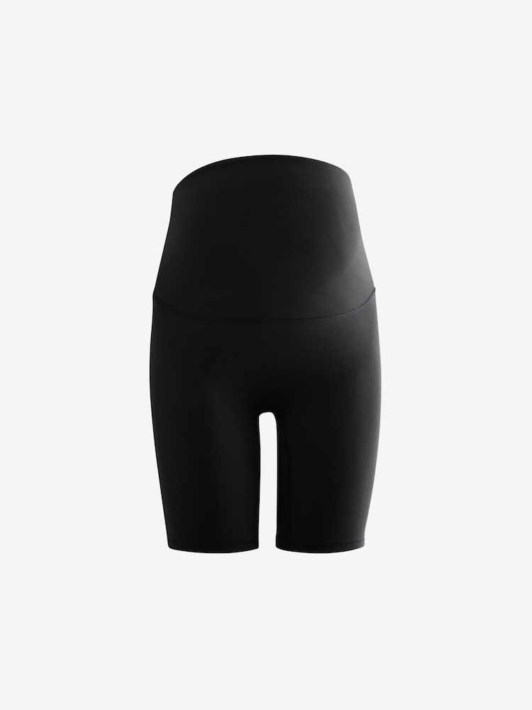 Black Maternity Sports Cycle Shorts - Image 6 of 9