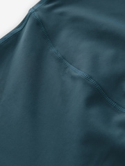 Teal Blue Maternity Sports Cycle Shorts - Image 8 of 9