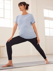 Black Matenity Sports Leggings - Image 1 of 8