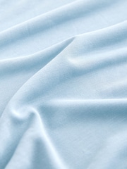 Teal Blue Maternity Ruched Side Top - Image 8 of 9