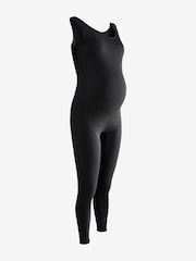 Black Maternity Sports Unitard Leggings - Image 6 of 7