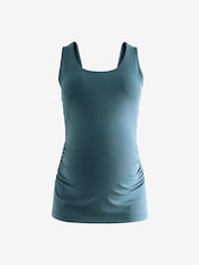 Teal Blue Maternity Sports Vest - Image 6 of 9