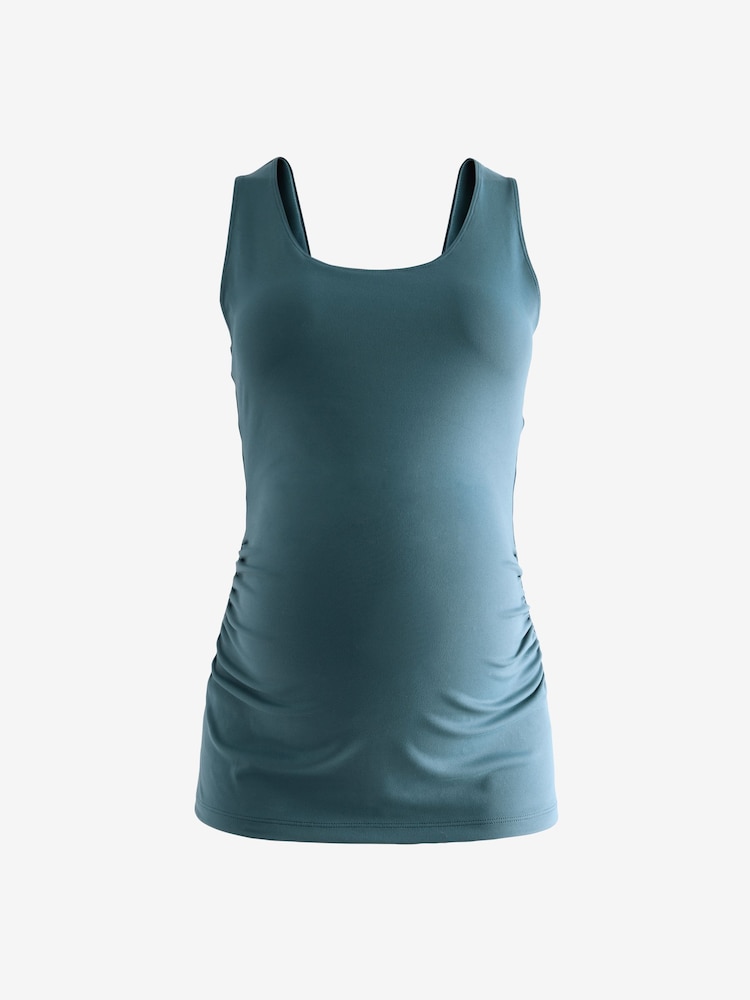 Teal Blue Maternity Sports Vest - Image 6 of 9