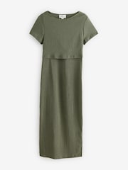 Verde caqui - Maternity Nursing Shelf Dress - Imagen 5 de 7