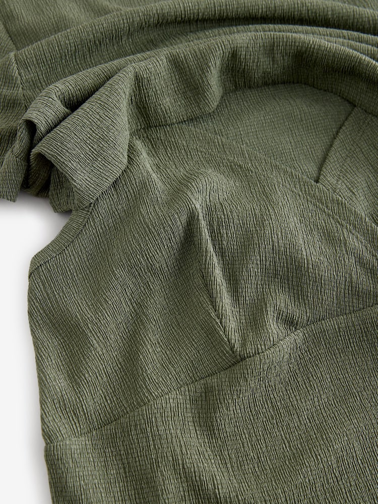 Verde caqui - Maternity Nursing Shelf Dress - Imagen 7 de 7