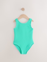 Mint Green Textured Swimsuit (3-16yrs) - Image 5 of 9