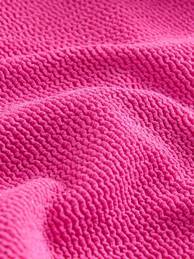 Pink Textured Swimsuit (3-16yrs) - Image 7 of 7