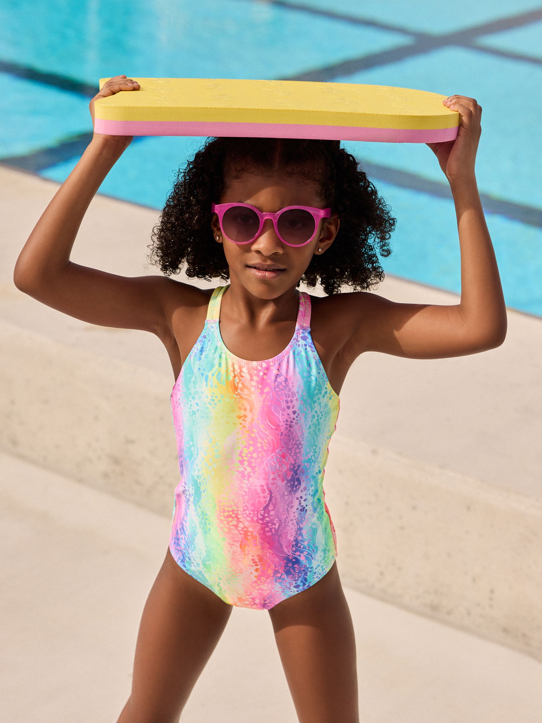 Multi Animal Double Strap Swimsuit 3 16yrs