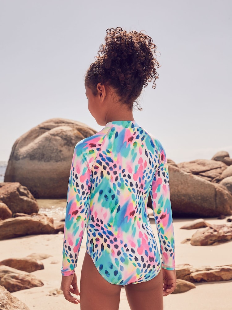 Bright Animal Long Sleeved Swimsuit (3-16yrs) - Image 2 of 7