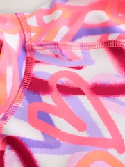 Pink Heart Sunsafe Rash Vest And Shorts Set (3-16yrs) - Image 5 of 8