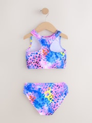Purple Animal Bikini, Rash Vest And Scrunchie Swim Set (3-16yrs) - Image 10 of 12