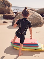 Black 3mm Short Sleeve Neoprene Wetsuit (1-16yrs) - Image 3 of 8