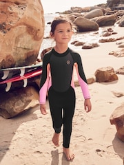 Black 3mm Long Sleeve Neoprene Wetsuit (1-16yrs) - Image 1 of 9