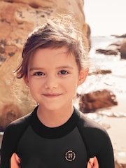 Black 3mm Long Sleeve Neoprene Wetsuit (1-16yrs) - Image 5 of 9