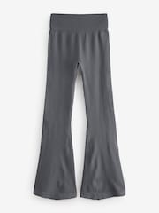 Slate Grey Ribbed Kickflare Trousers - Image 5 of 7
