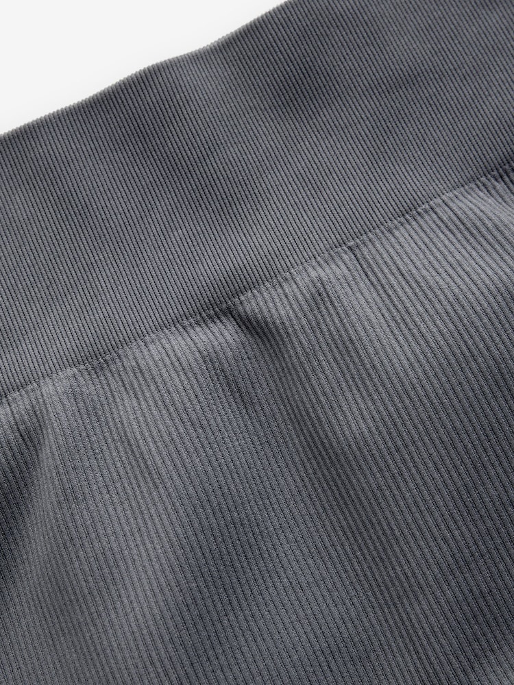 Gris d'ardoise - Ribbed Kickflare Trousers - Image 6 of 7