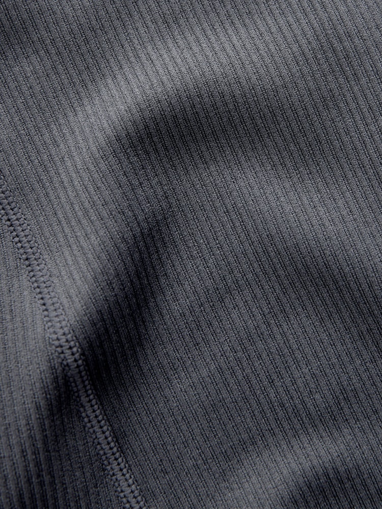 Slate Grey Ribbed Kickflare Trousers - Image 7 of 7