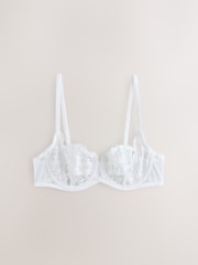 Black/White/Nude Non Pad Lace Balcony Bras 3 Pack - Image 11 of 13