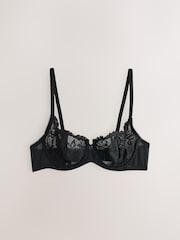 Black/White/Nude Non Pad Lace Balcony Bras 3 Pack - Image 9 of 13