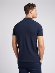 U.S. Polo Assn. Blue Mens Life Double Horsemen Polo Shirt - Image 4 of 5