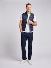 U.S. Polo Assn. Blue Mens Life Bound Quilted Gilet - Image 3 of 6