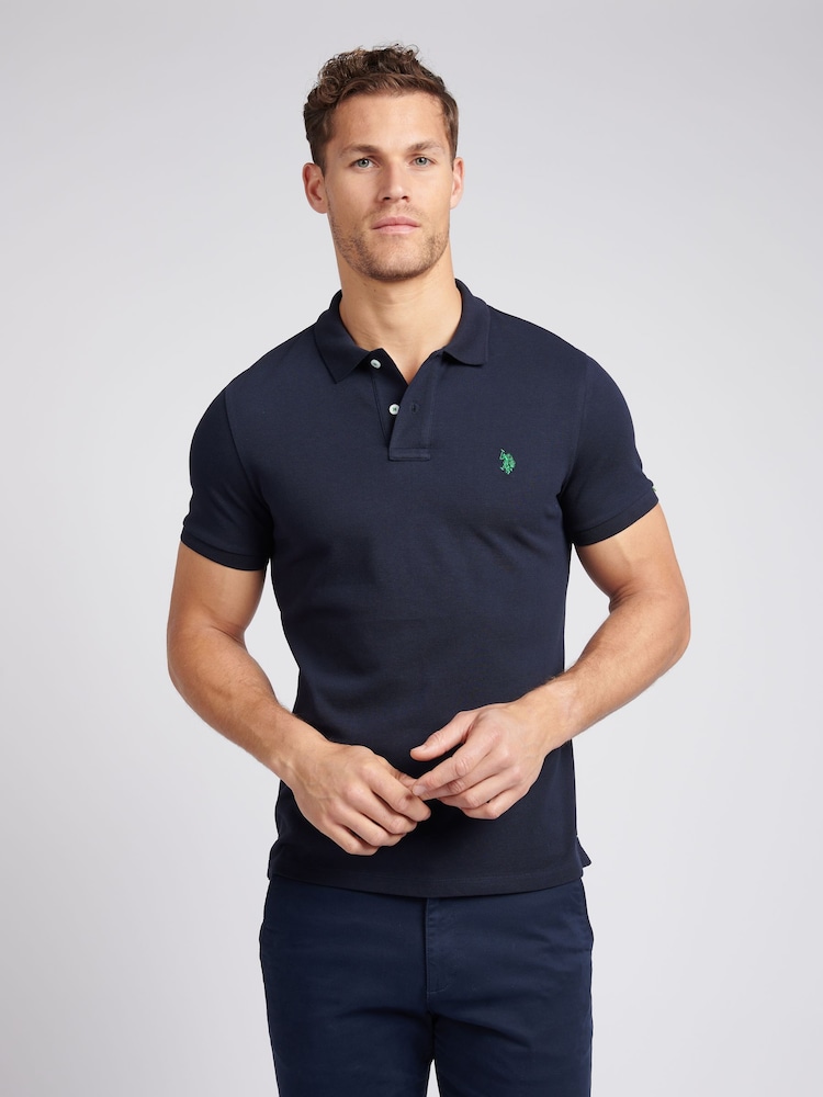 U.S. Polo Assn. Blue Mens Life Polo Shirt - Image 1 of 5