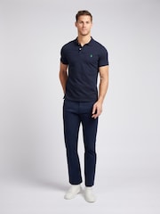 U.S. Polo Assn. Blue Mens Life Polo Shirt - Image 3 of 5