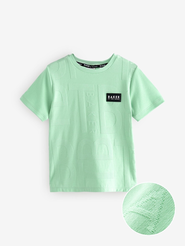 Verde - Camiseta con textura de Baker by Ted Baker - Imagen 1 de 4 Verde - Camiseta con textura de Baker by Ted Baker - Imagen 1 de 4