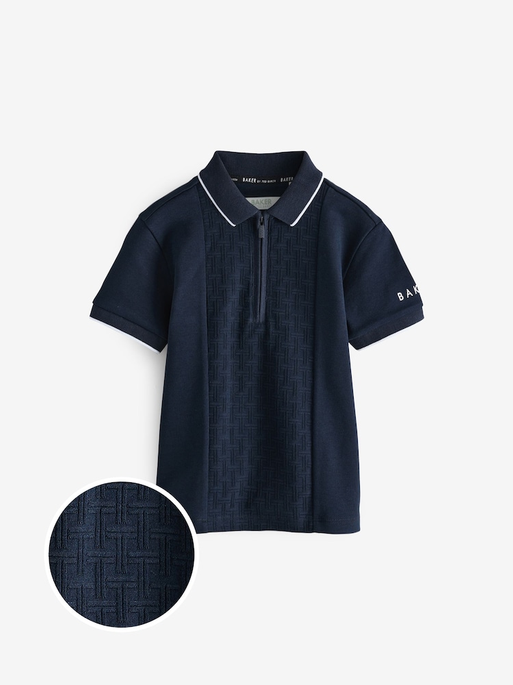 Baker by Ted Baker Textured Polo Shirt - Image 2 of 7