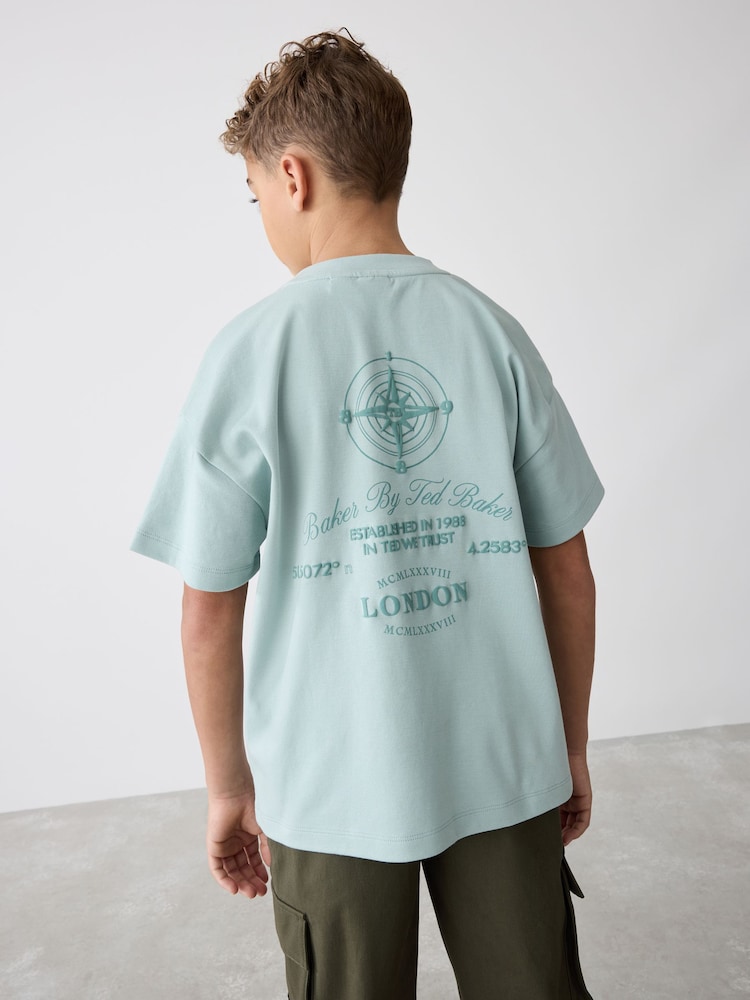 Baker by Ted Baker Blue Graphic T-Shirt - Image 1 of 8