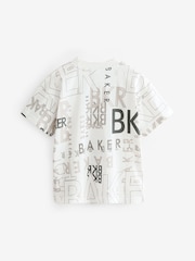 Baker by Ted Baker Grey Graphic 100% Cotton T-Shirt - Image 2 of 5