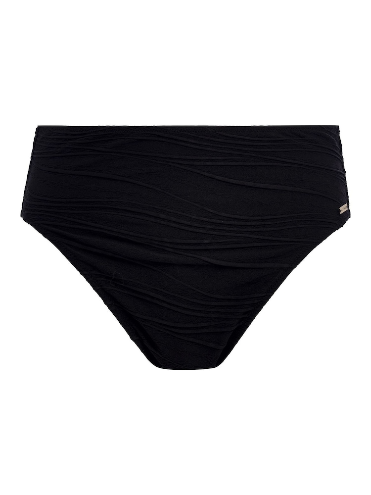 Fantasie Black High Waist Beach Waves Bikini Bottoms - Image 4 of 4