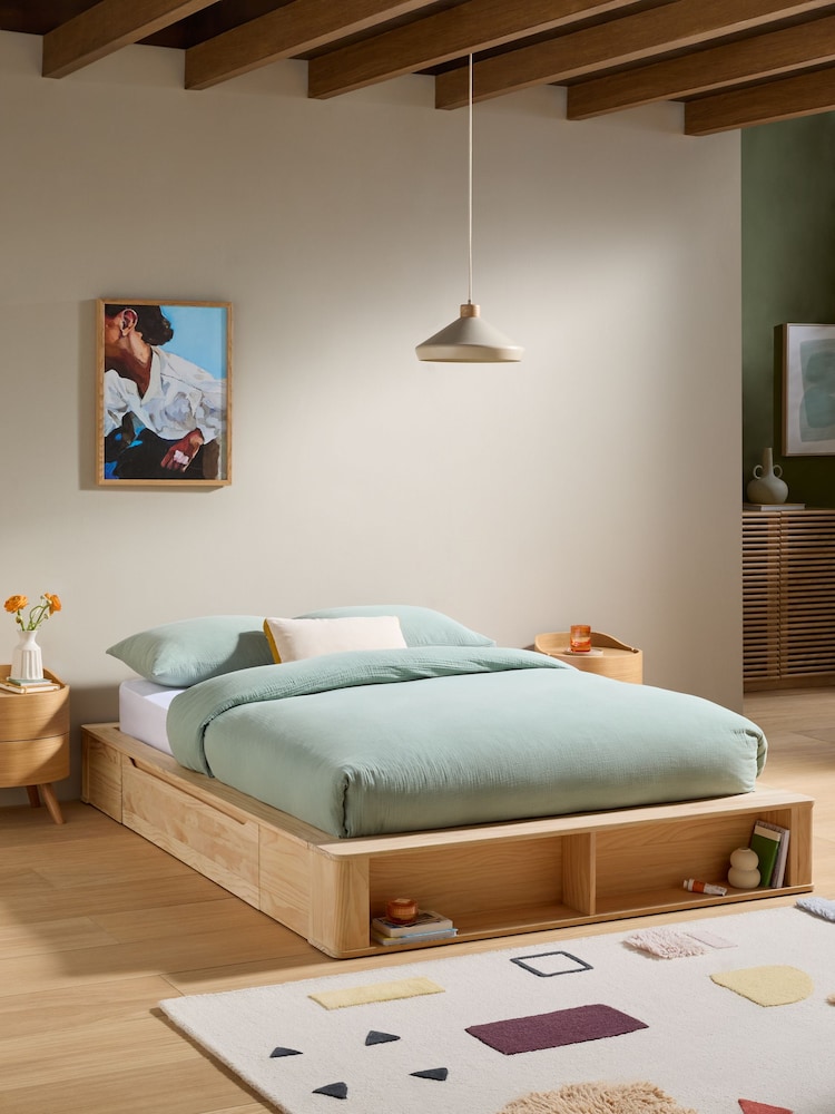MADE.COM Light Natural Kano Storage Bed - Image 1 of 5