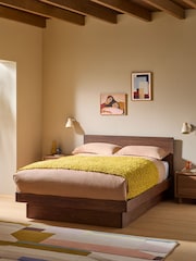 MADE.COM Dark Brown Meiko Platform Bed - Image 1 of 5