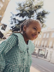 Green Gingham Check 100% Cotton Blouse (3-16yrs) - Image 3 of 7