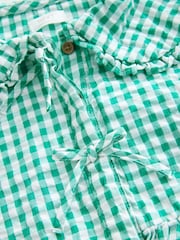 Green Gingham Check 100% Cotton Blouse (3-16yrs) - Image 6 of 7
