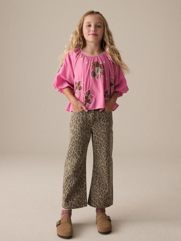 Pink Patchwork 100% Cotton Blouse (3-16yrs) - Image 2 of 4