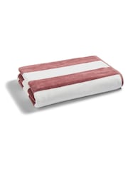 Christy Earth Red Cabana Stripe Vibrant Beach Towel - Image 1 of 3