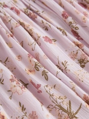 Flieder/Violett geblümt - Sommerkleid mit Puffärmeln (3–16Jahre) - Bild 6 von 8
