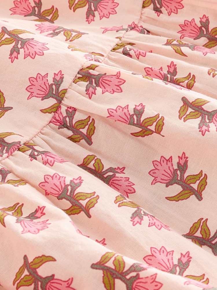 Pink Printed Ruffle Summer Dress (3-16yrs) - Image 8 of 8