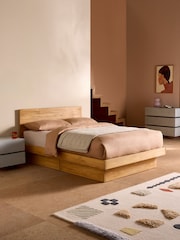 MADE.COM Natural Pine Meiko Platform Bed - Image 3 of 7