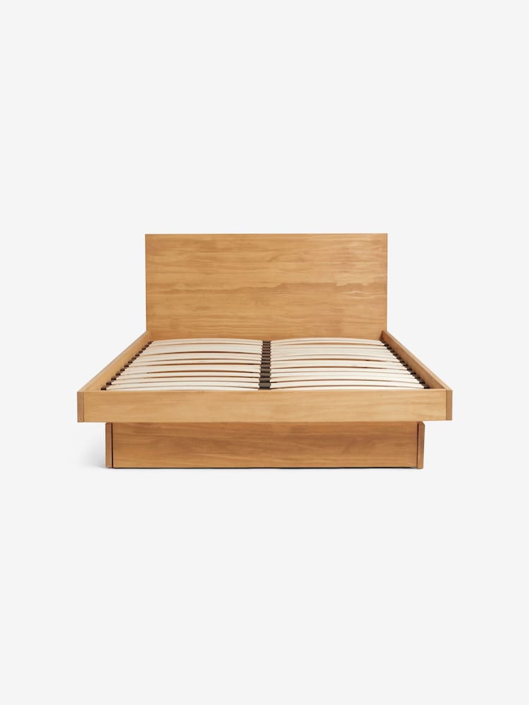 MADE.COM Natural Pine Meiko Platform Bed With Drawers - Image 6 of 6 MADE.COM Natural Pine Meiko Platform Bed With Drawers - Image 6 of 6