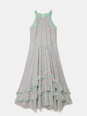 Mint Velvet Blue Tiered Midi Dress - Image 3 of 4