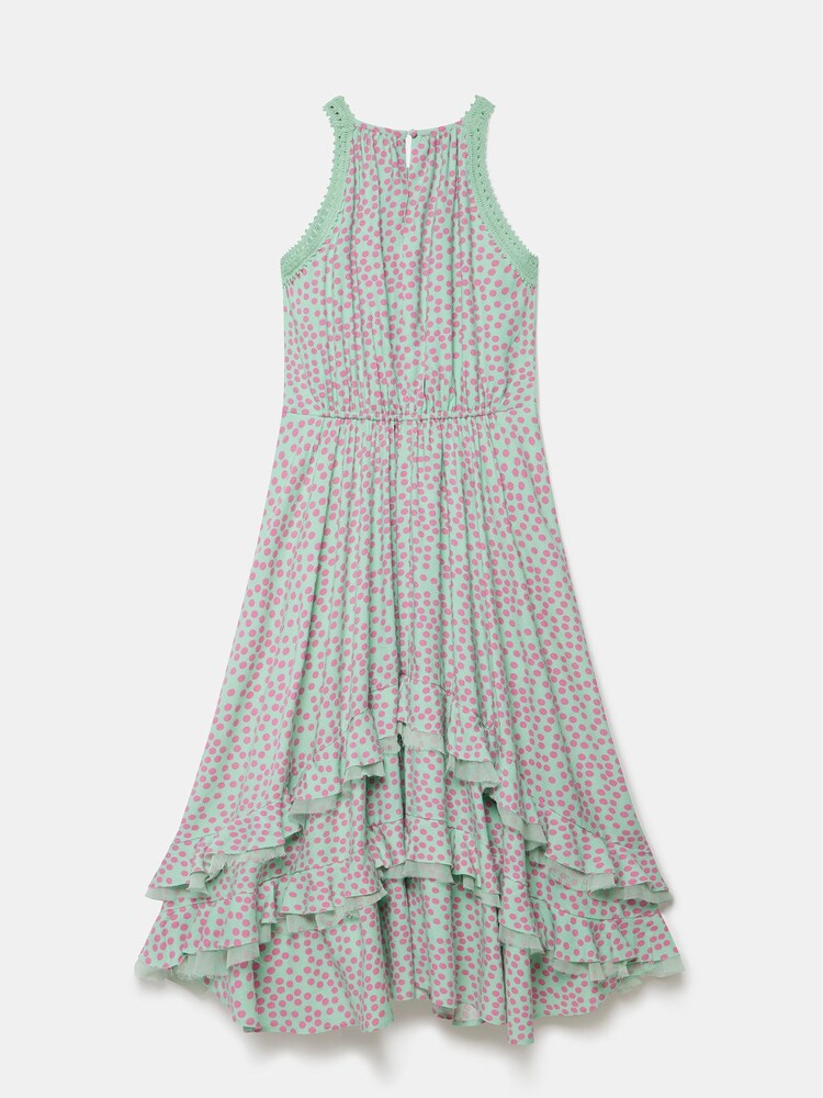 Mint Velvet Blue Tiered Midi Dress - Image 4 of 4 Mint Velvet Blue Tiered Midi Dress - Image 4 of 4