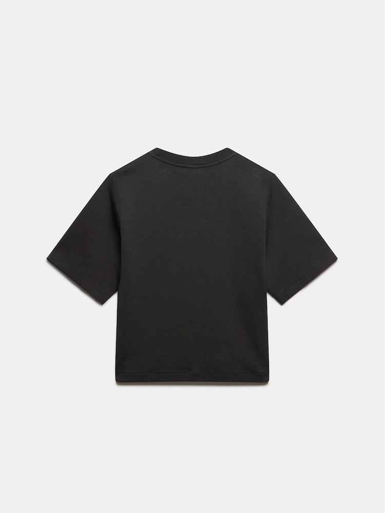Mint Velvet Black Ultimate T-Shirt - Image 4 of 4