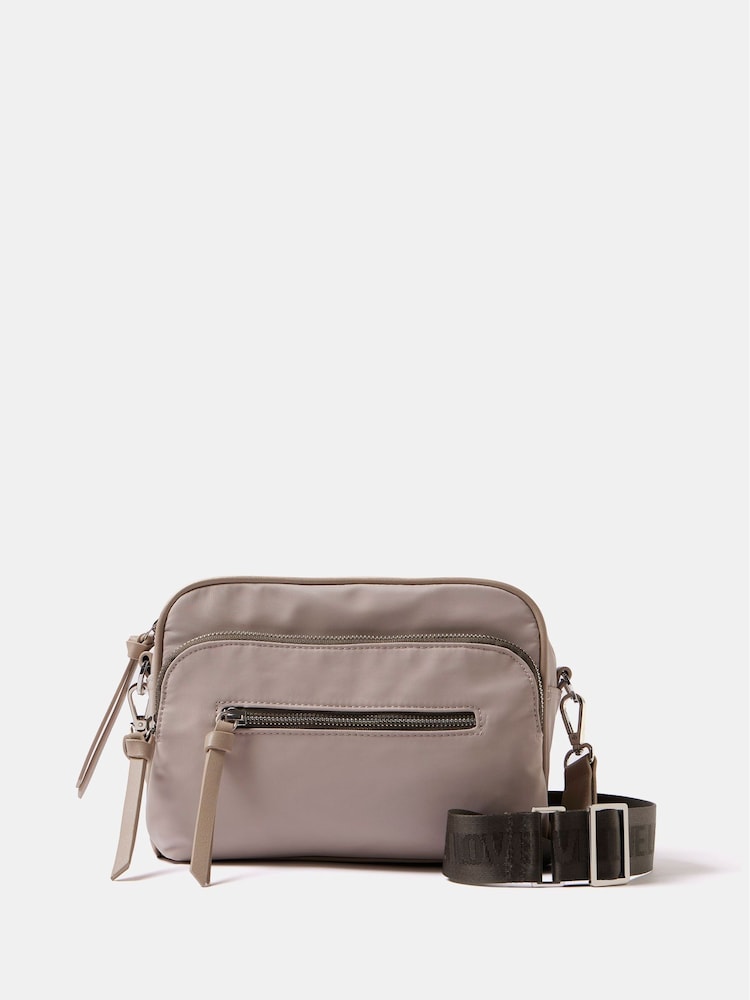 Mint Velvet Cream Nylon Cross-Body Bag - Image 2 of 3