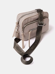 Mint Velvet Cream Nylon Cross-Body Bag - Image 3 of 3