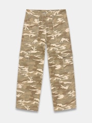 Mint Velvet Green 100% Cotton Camouflage Print Straight Jeans - Image 3 of 4