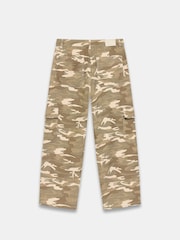 Mint Velvet Green 100% Cotton Camouflage Print Straight Jeans - Image 4 of 4